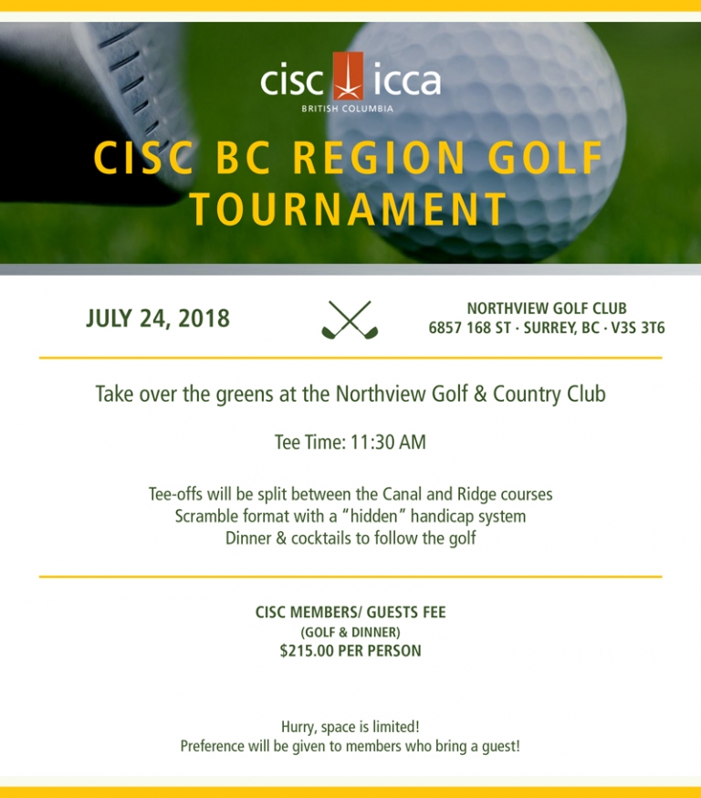 CISC BC Region Golf Tournament CISCICCA